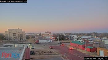 Weather camera view of Childress ISD.