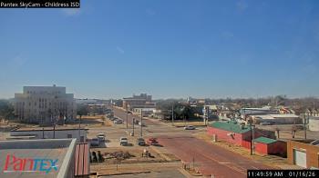 Weather camera view of Childress ISD.