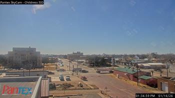 Weather camera view of Childress ISD.