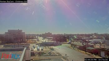 Weather camera view of Childress ISD.