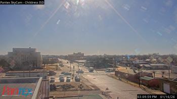 Weather camera view of Childress ISD.