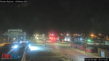 Weather camera view of Childress ISD.