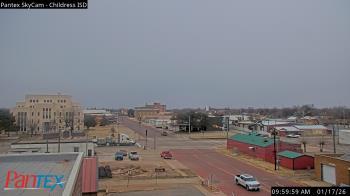 Weather camera view of Childress ISD.