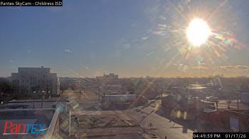 Weather camera view of Childress ISD.
