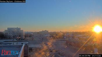 Weather camera view of Childress ISD.