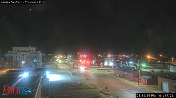 Weather camera view of Childress ISD.