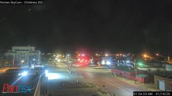 Weather camera view of Childress ISD.