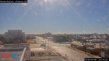 Weather camera view of Childress ISD.