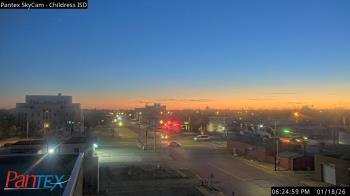 Weather camera view of Childress ISD.