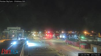 Weather camera view of Childress ISD.