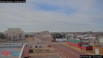 Weather camera view of Childress ISD.