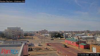 Weather camera view of Childress ISD.