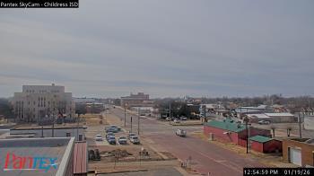 Weather camera view of Childress ISD.