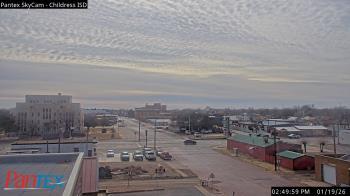 Weather camera view of Childress ISD.