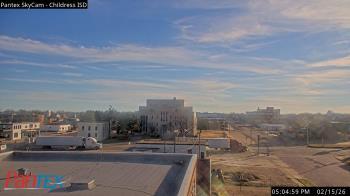 Weather camera view of Childress ISD.