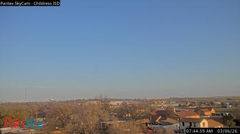 Weather camera view of Childress ISD.