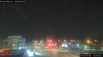 Weather camera view of Childress ISD.