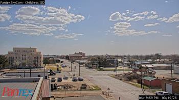 Weather camera view of Childress ISD.