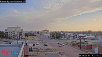 Weather camera view of Childress ISD.