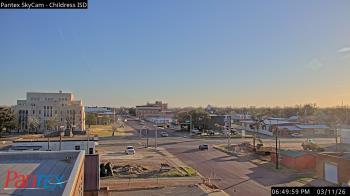 Weather camera view of Childress ISD.