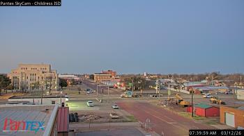 Weather camera view of Childress ISD.