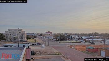 Weather camera view of Childress ISD.