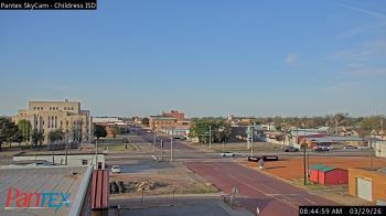 Weather camera view of Childress ISD.