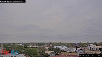 Weather camera view of Childress ISD.