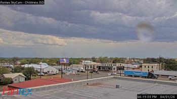 Weather camera view of Childress ISD.
