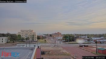 Weather camera view of Childress ISD.