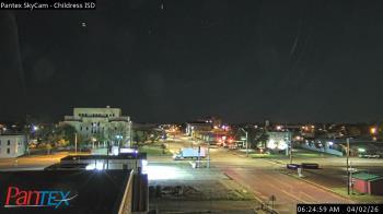 Weather camera view of Childress ISD.