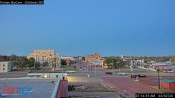Weather camera view of Childress ISD.