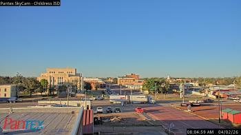 Weather camera view of Childress ISD.