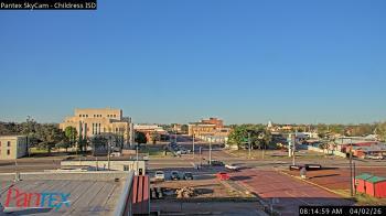 Weather camera view of Childress ISD.