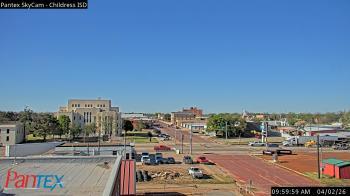 Weather camera view of Childress ISD.