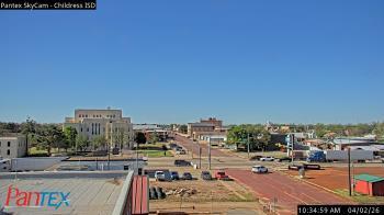 Weather camera view of Childress ISD.
