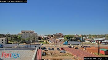 Weather camera view of Childress ISD.