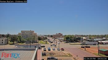 Weather camera view of Childress ISD.