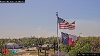 Weather camera view of Childress ISD.