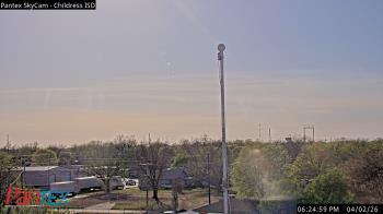 Weather camera view of Childress ISD.