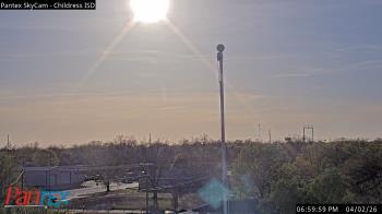 Weather camera view of Childress ISD.