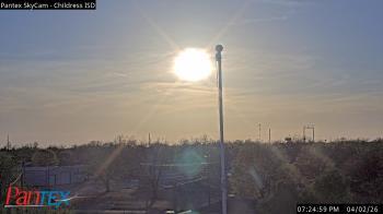 Weather camera view of Childress ISD.