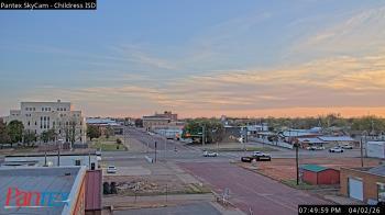 Weather camera view of Childress ISD.
