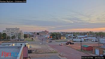 Weather camera view of Childress ISD.