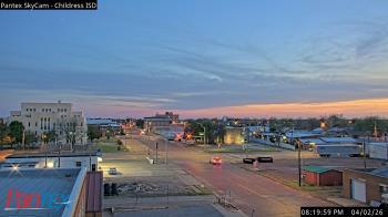 Weather camera view of Childress ISD.
