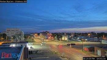 Weather camera view of Childress ISD.