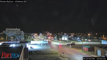 Weather camera view of Childress ISD.