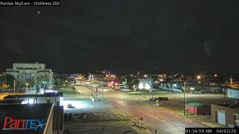 Weather camera view of Childress ISD.