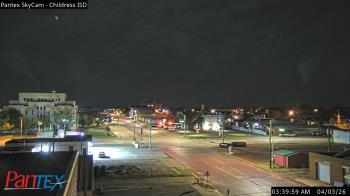 Weather camera view of Childress ISD.
