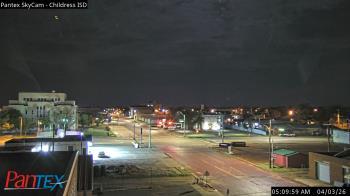 Weather camera view of Childress ISD.